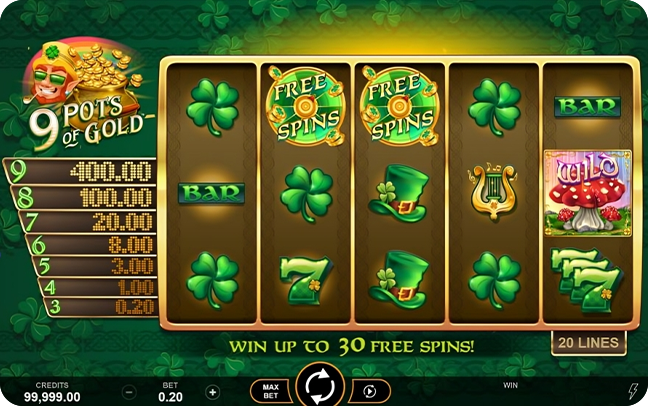 Symbols and Paytable